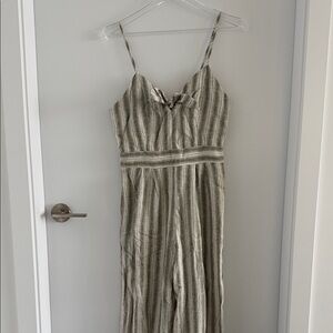 NWOT - Monteau Los Angeles - Striped Green Jumpsuit